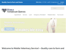 Tablet Screenshot of mobilevetservice.net